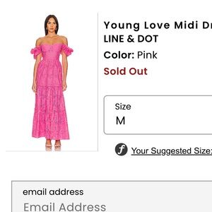 Revolve Pink Midi Dress